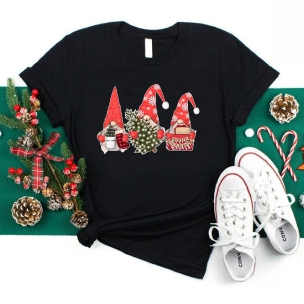 Christmas Gift Shirt, Cute Gnomes Shirt, Merry Christmas Shirt